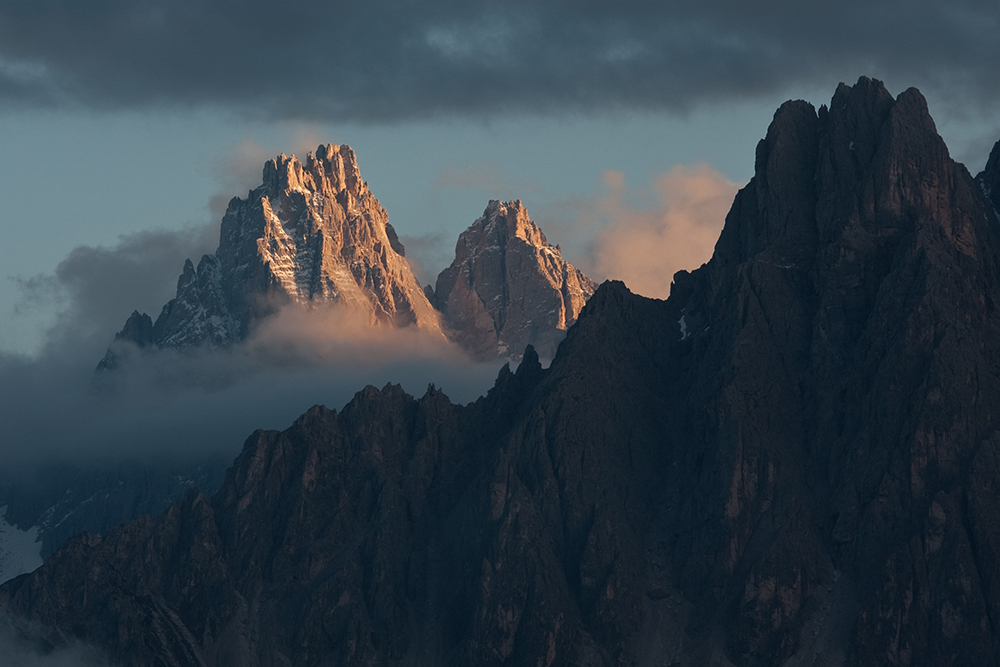 Abendstimmung in den Dolomiten