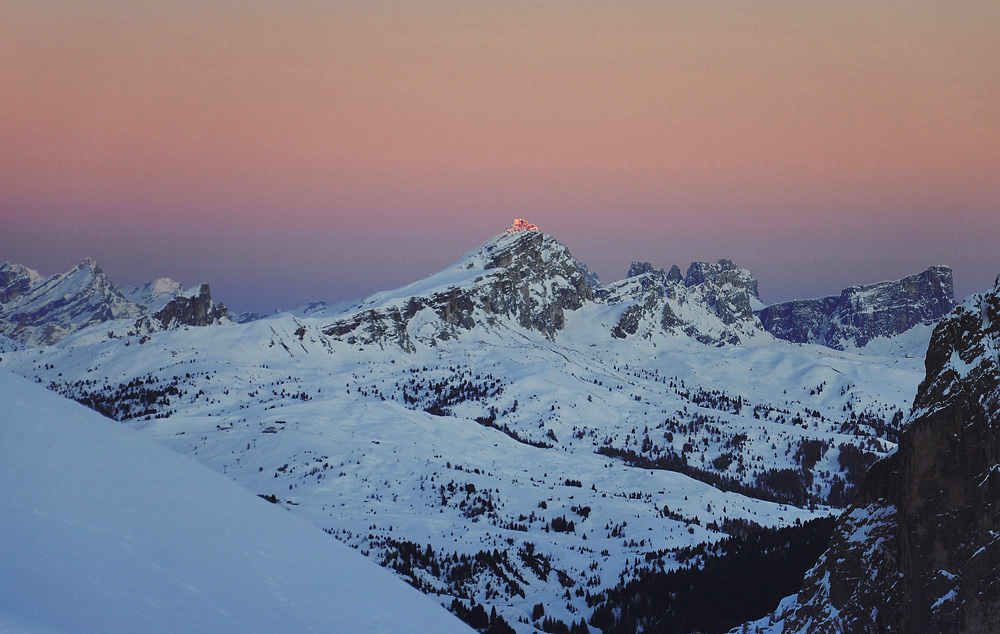 Abendstimmung in den Dolomiten von Günter Hohensträter 