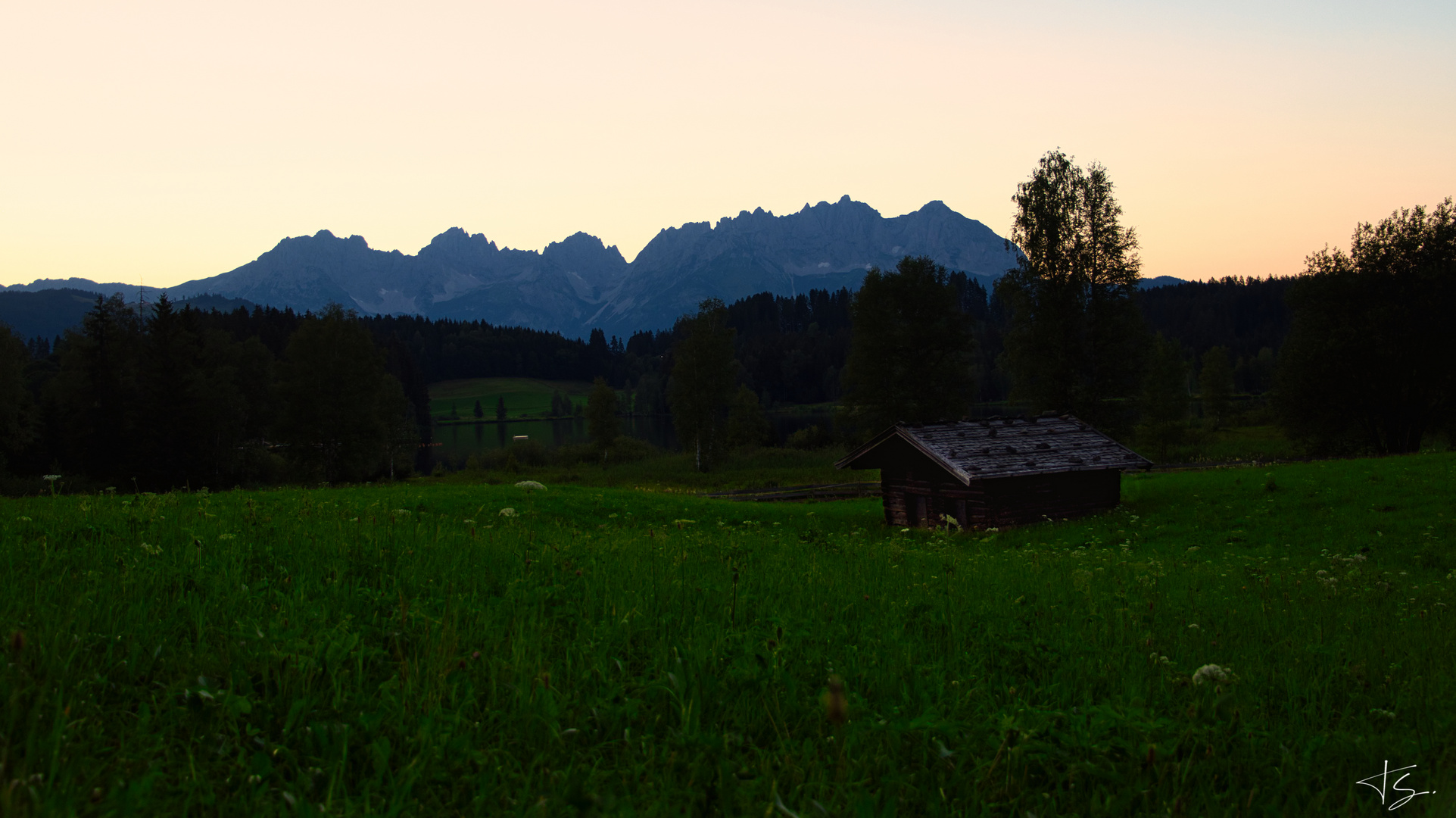 Abendstimmung in den Kitzbühler Alpen