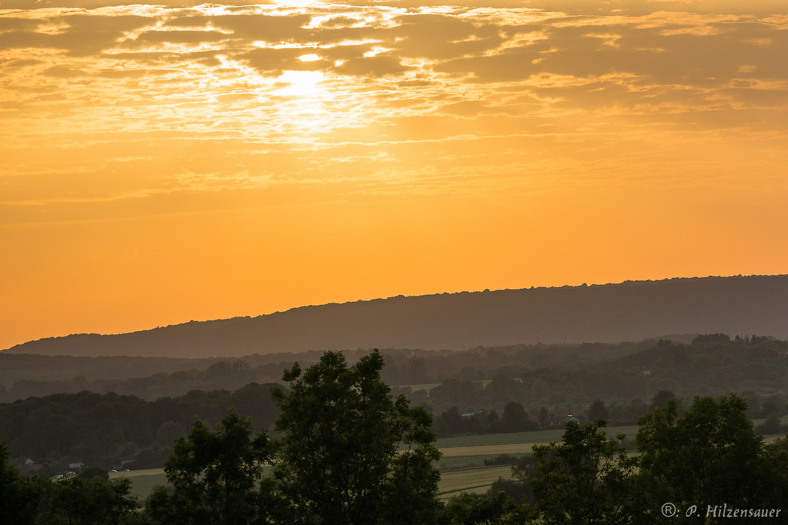 Abendstimmung in den Moselbergen bei Metz