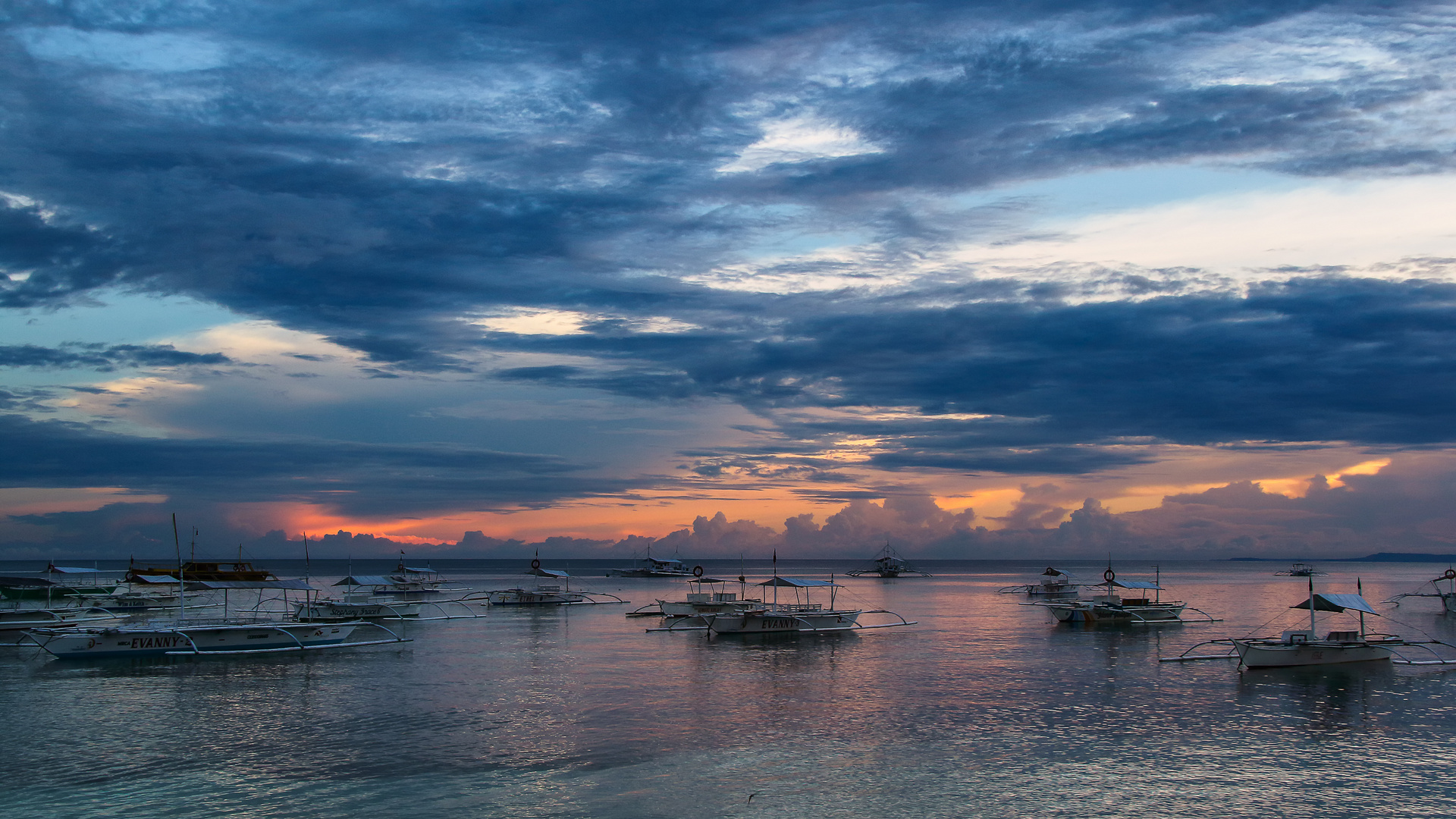 Abendstimmung in den Visayas