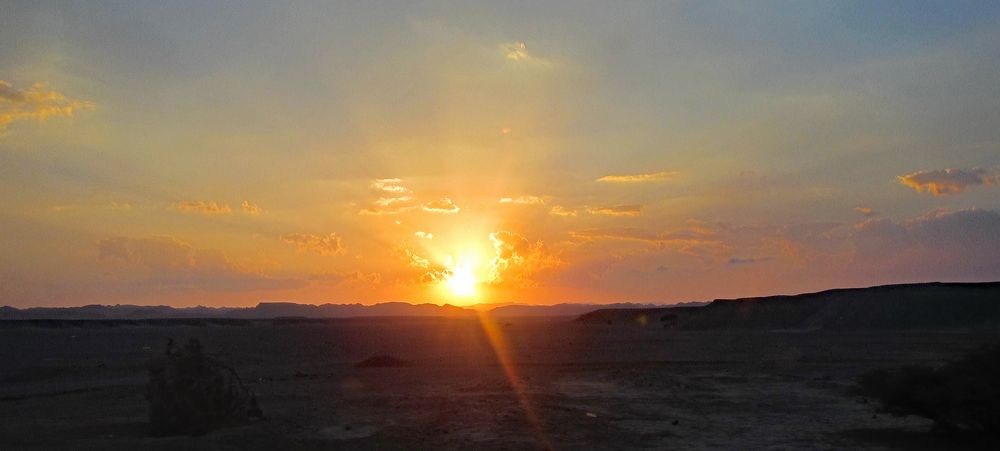 Abendstimmung in der ägyptischen Wüste