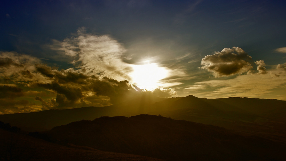 Abendstimmung in der Crete bei Siena