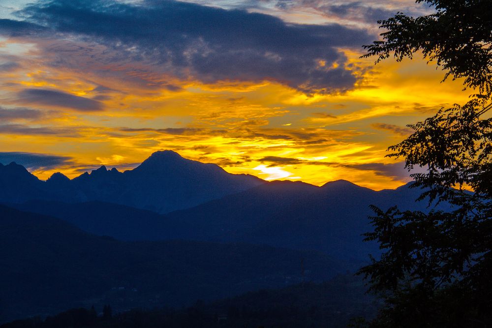 Abendstimmung in der Garfagnana (Toskana)