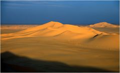 Abendstimmung in der libyschen Sahara