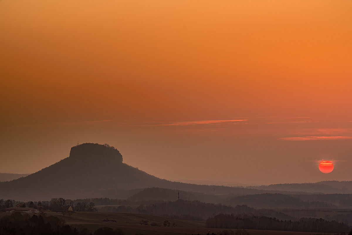 Abendstimmung in der Sächsischen Schweiz