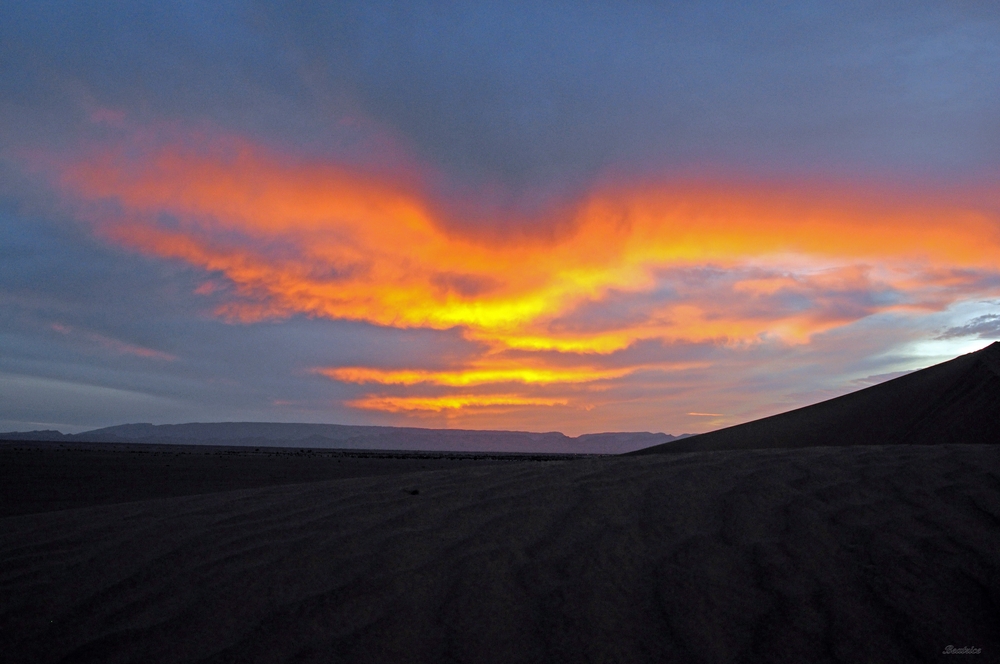 Abendstimmung in der Sahara