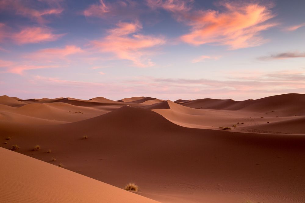 Abendstimmung in der Sandwüste 
