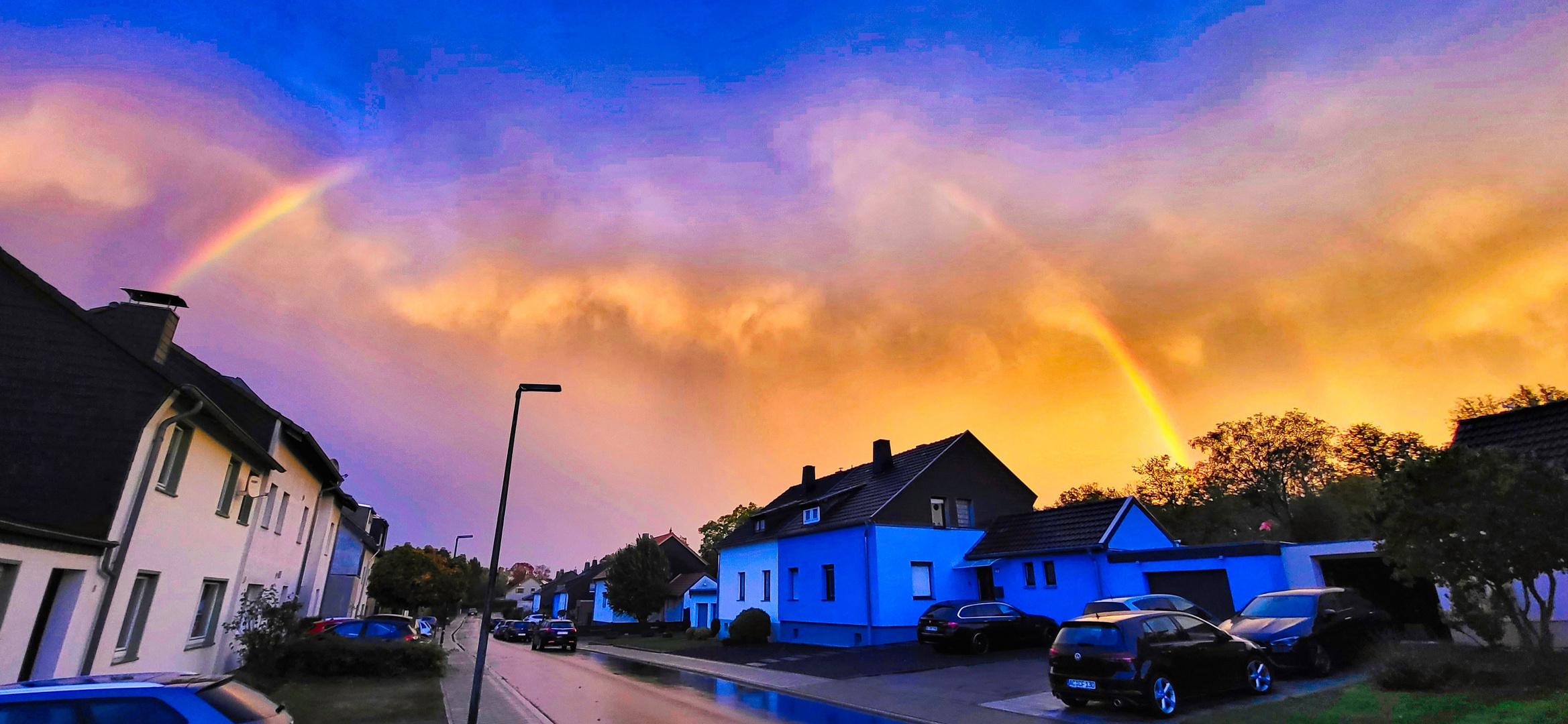 Abendstimmung in der Siedlung 