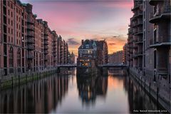 Abendstimmung in der Speicherstadt ....