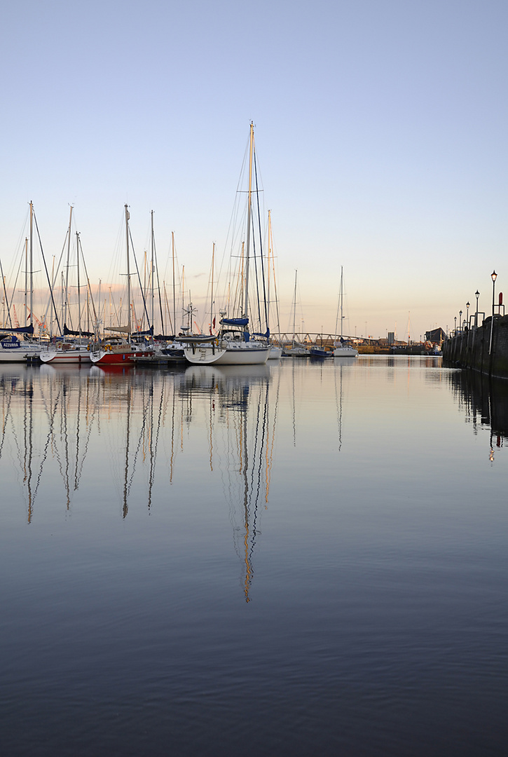 Abendstimmung in der Swansea Marina