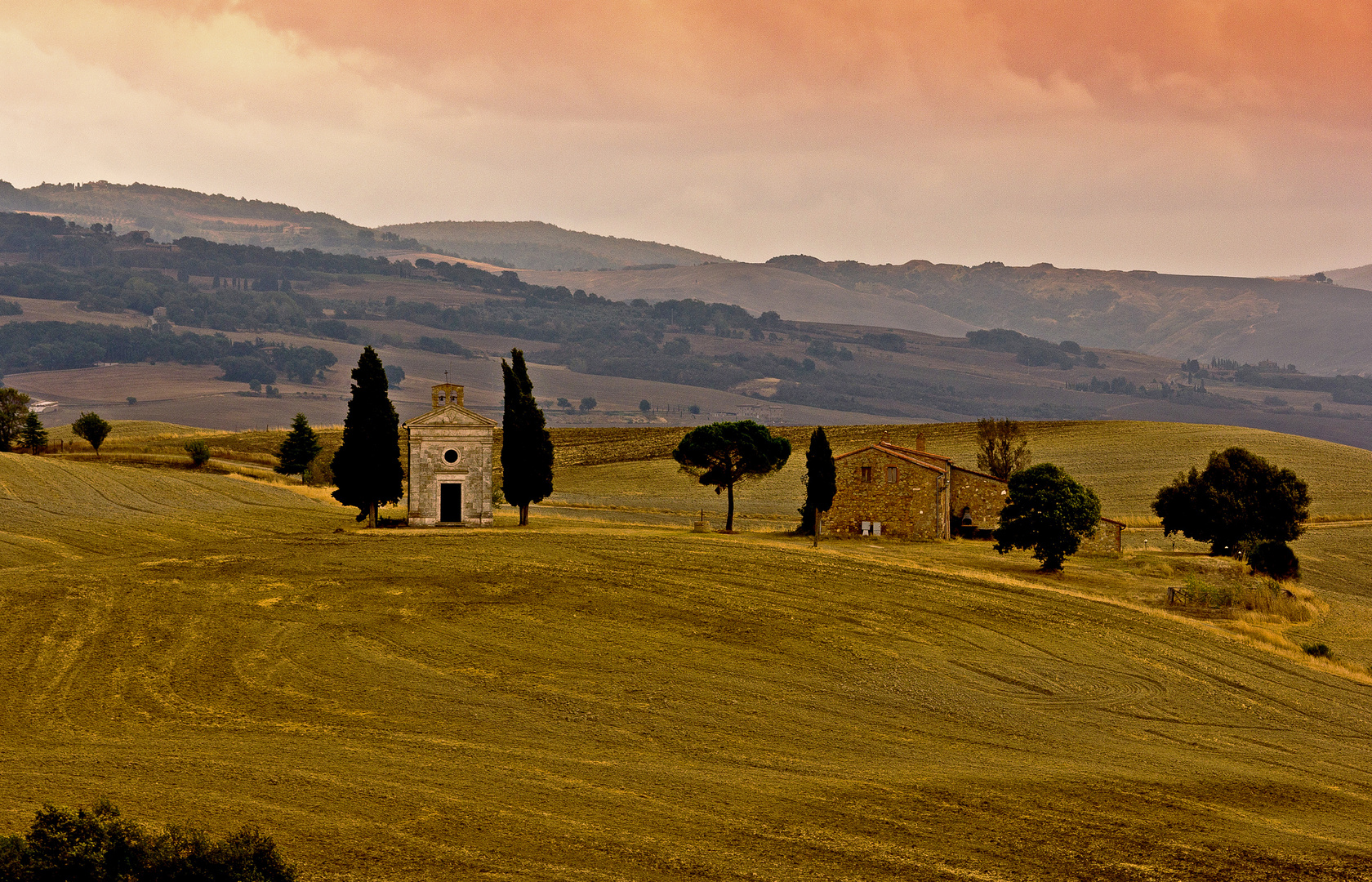 Abendstimmung in der Toscana