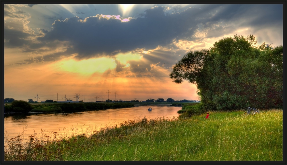 Abendstimmung in der Wesermarsch