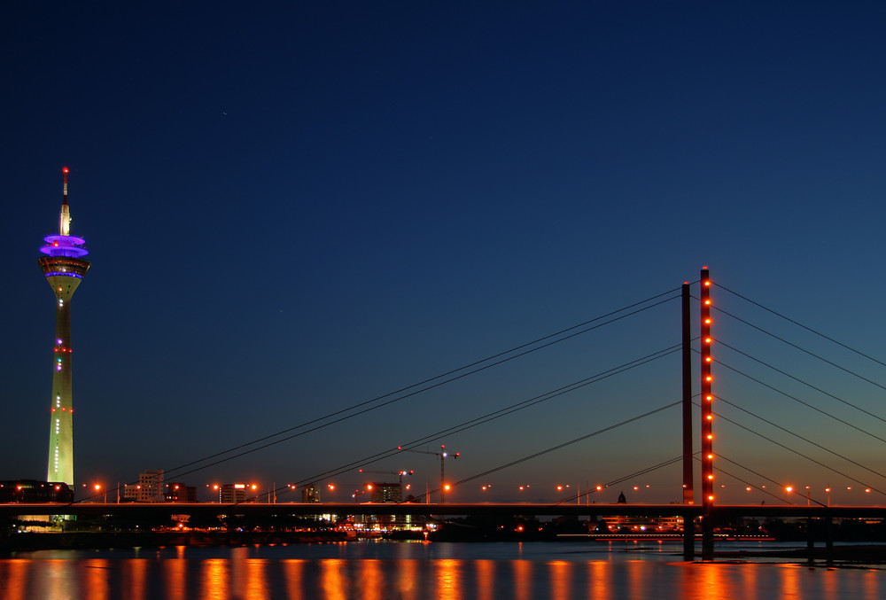 Abendstimmung in Düsseldorf