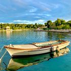 Abendstimmung in einem kleinen Hafen, Kroatien 