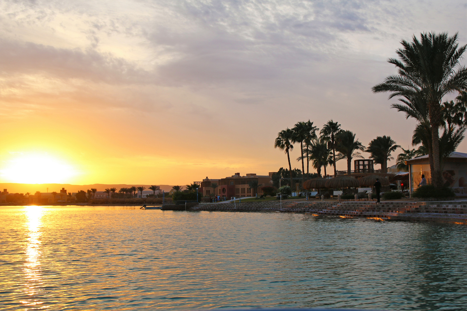 Abendstimmung in El Gouna, Ägypten