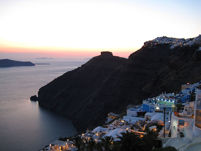 Abendstimmung in Firostefani / Santorin