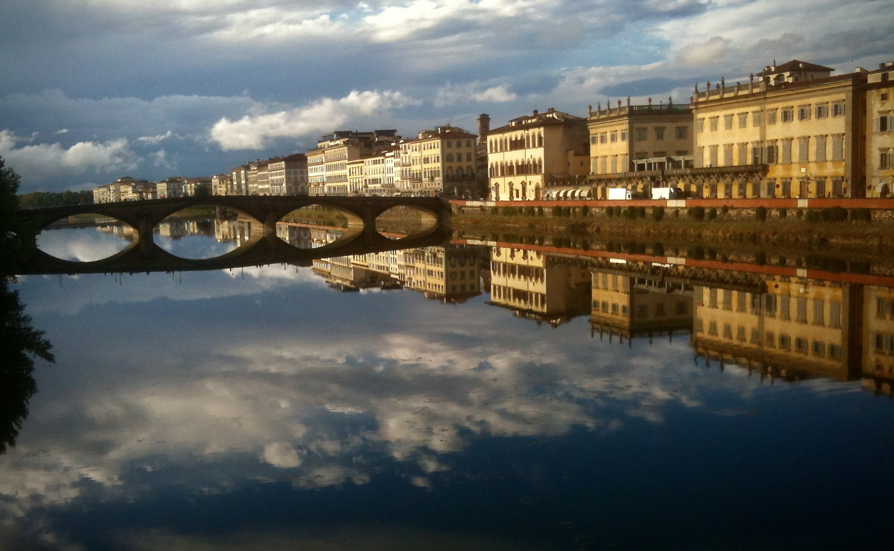 Abendstimmung in Florenz/Arno