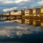 Abendstimmung in Florenz/Arno