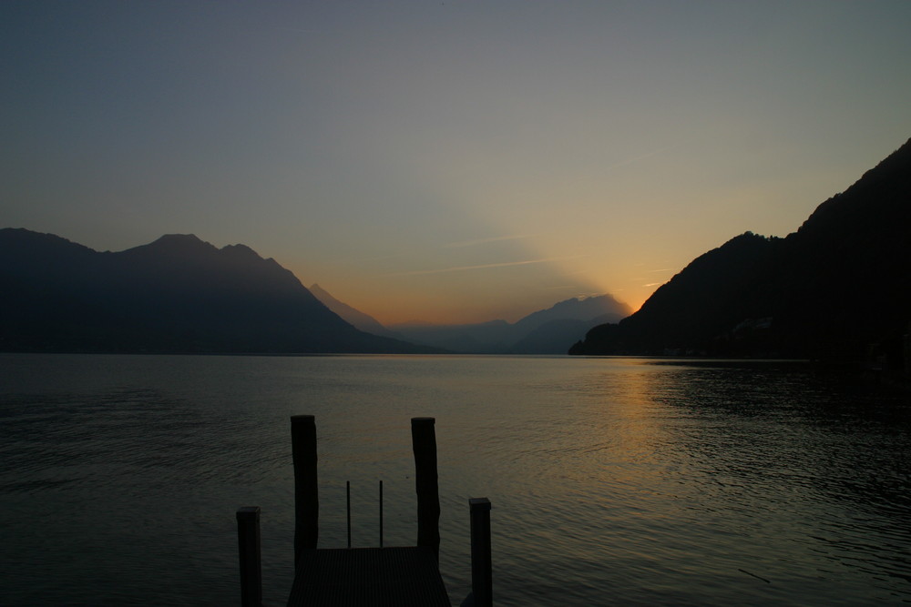 Abendstimmung in Gersau am Vierwaldstättersee