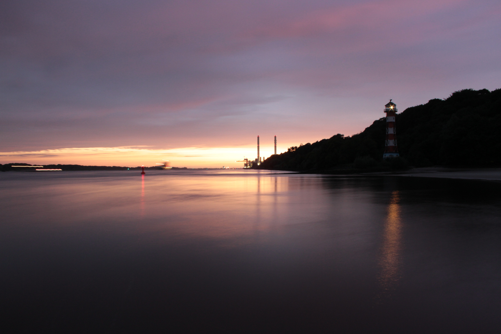 Abendstimmung in Hamburg an der Elbe