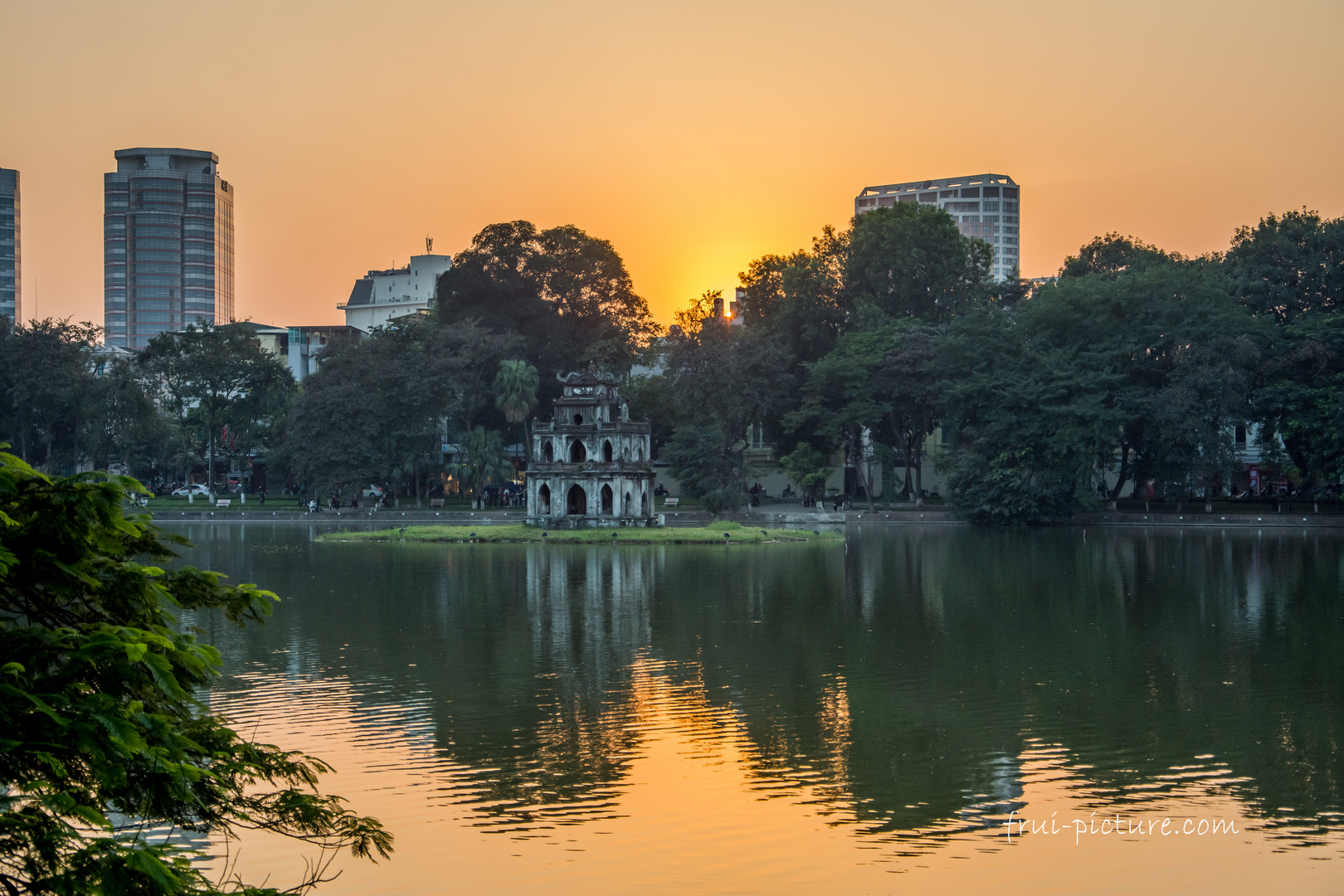 Abendstimmung in Hanoi 