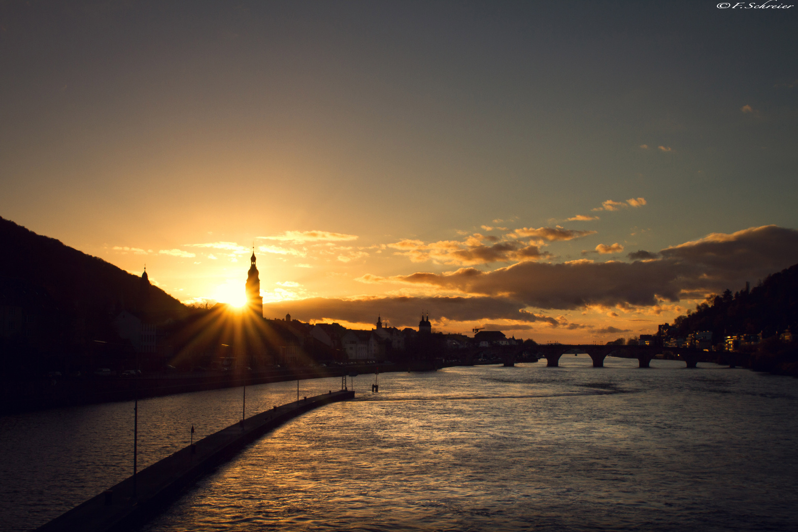 Abendstimmung in Heidelberg