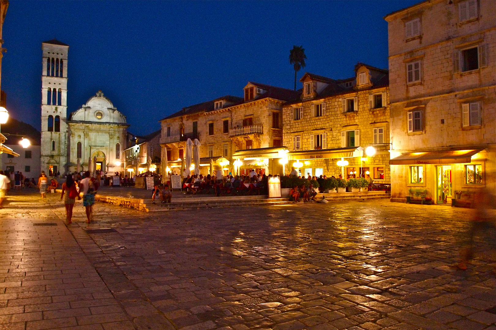 Abendstimmung in Hvar