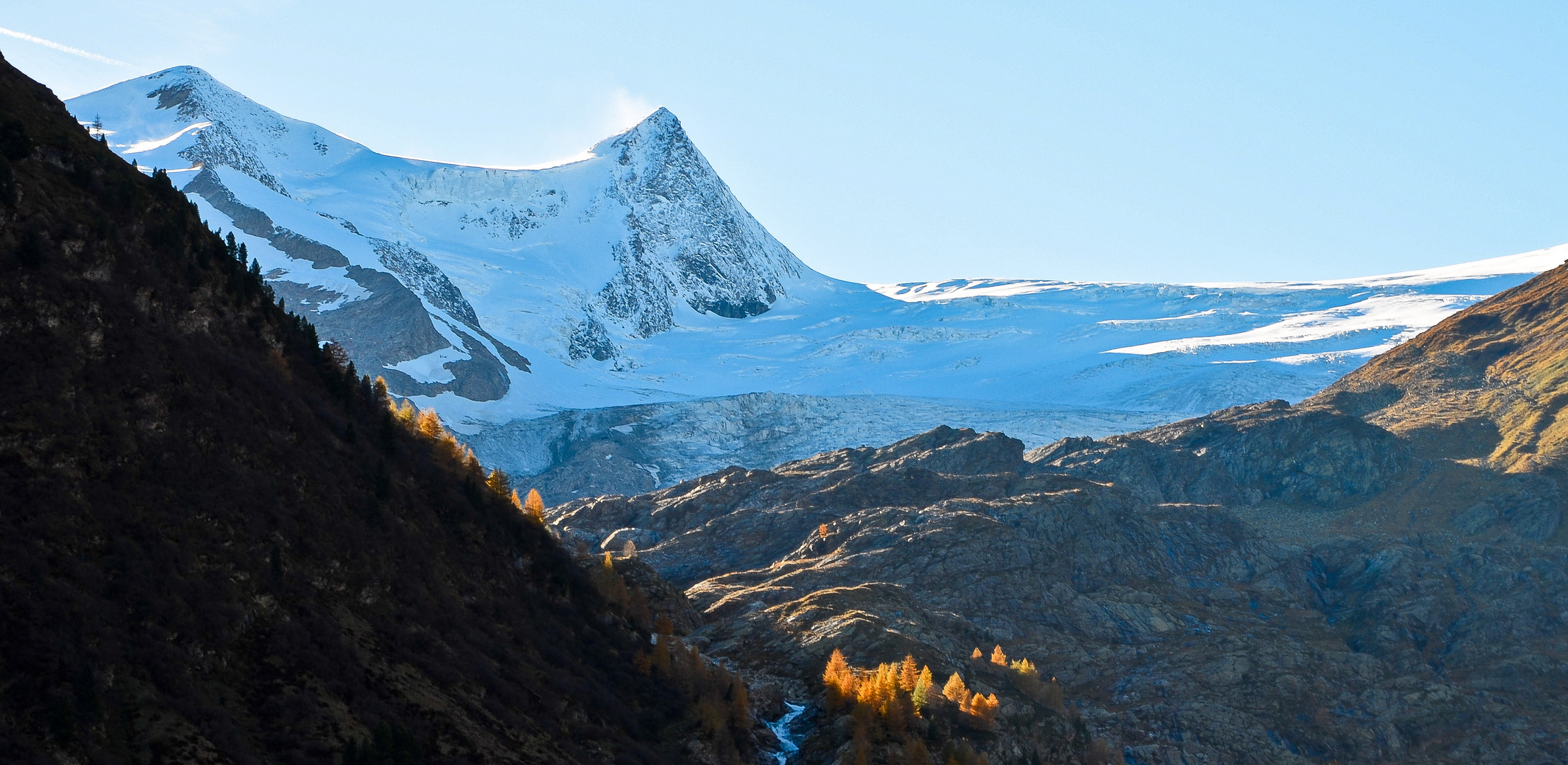 Abendstimmung in Innergschlöß Hohe Tauern