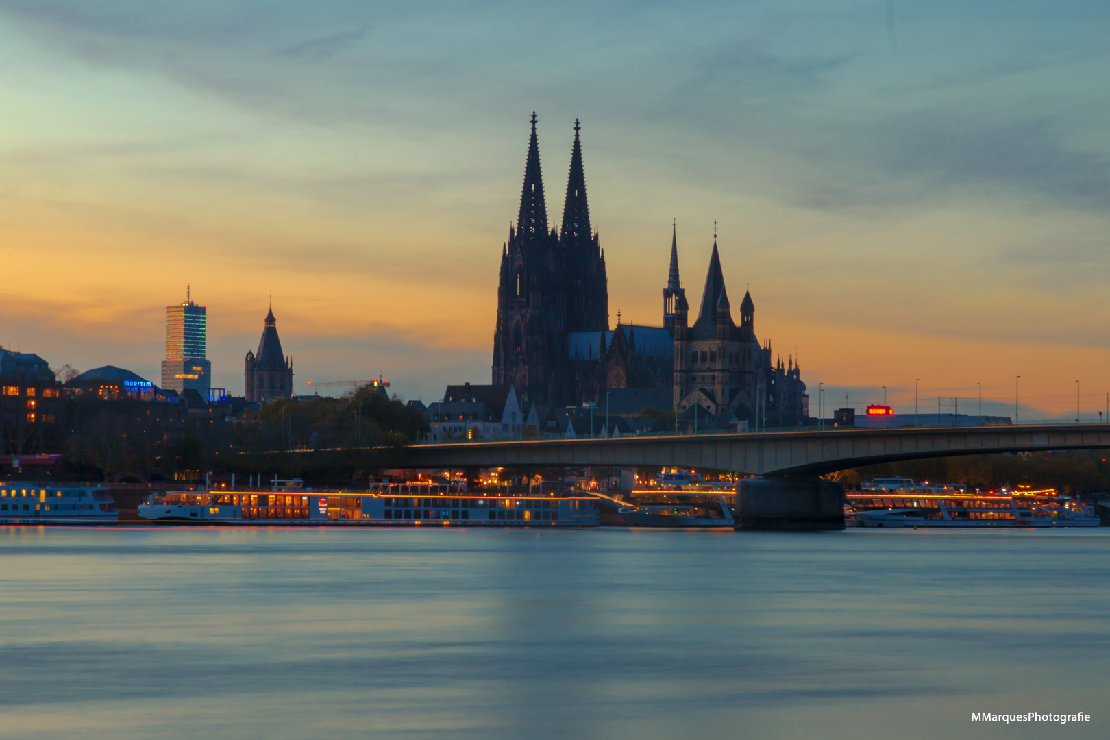 Abendstimmung in Köln