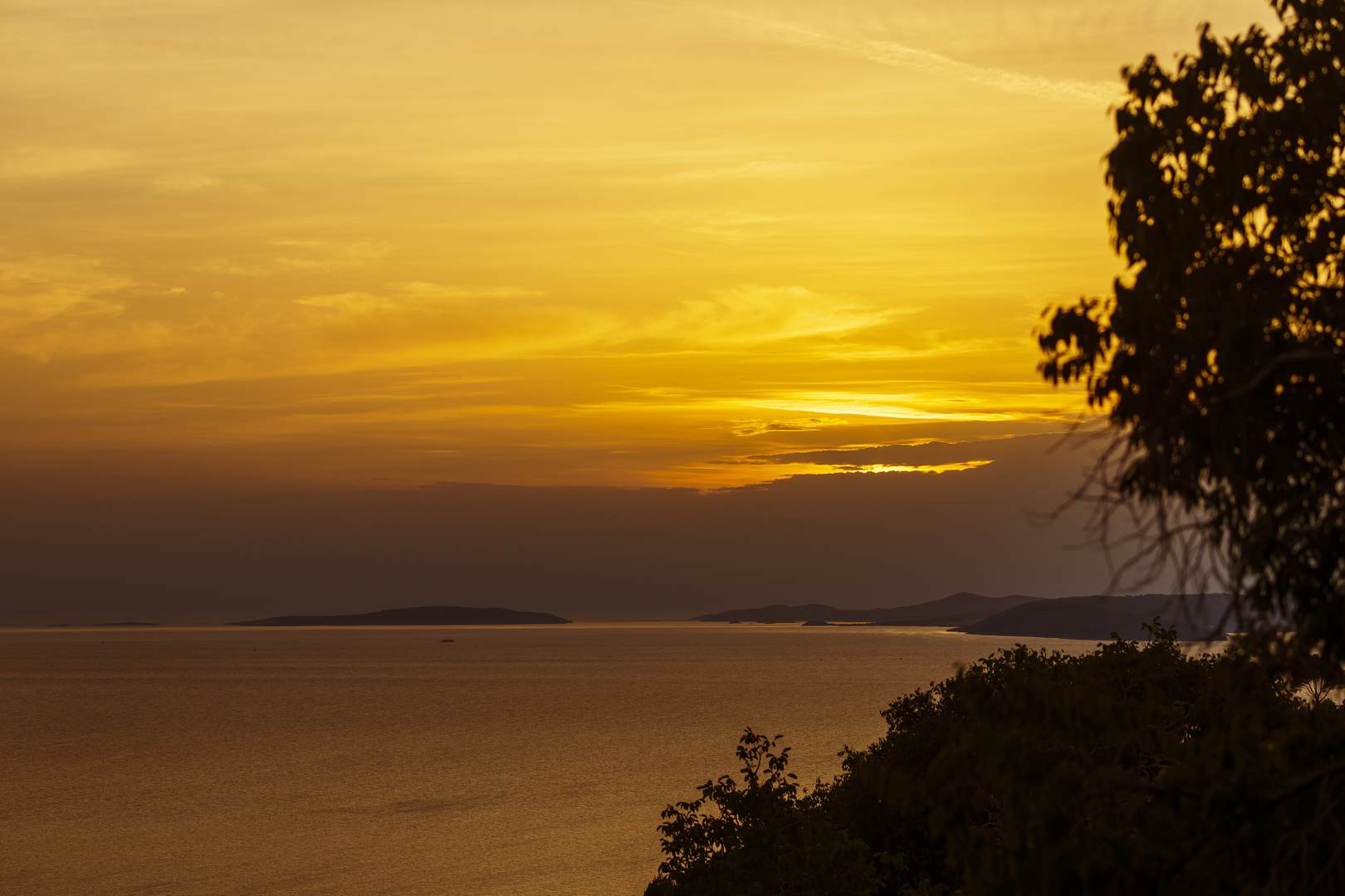 Abendstimmung in Kroatien