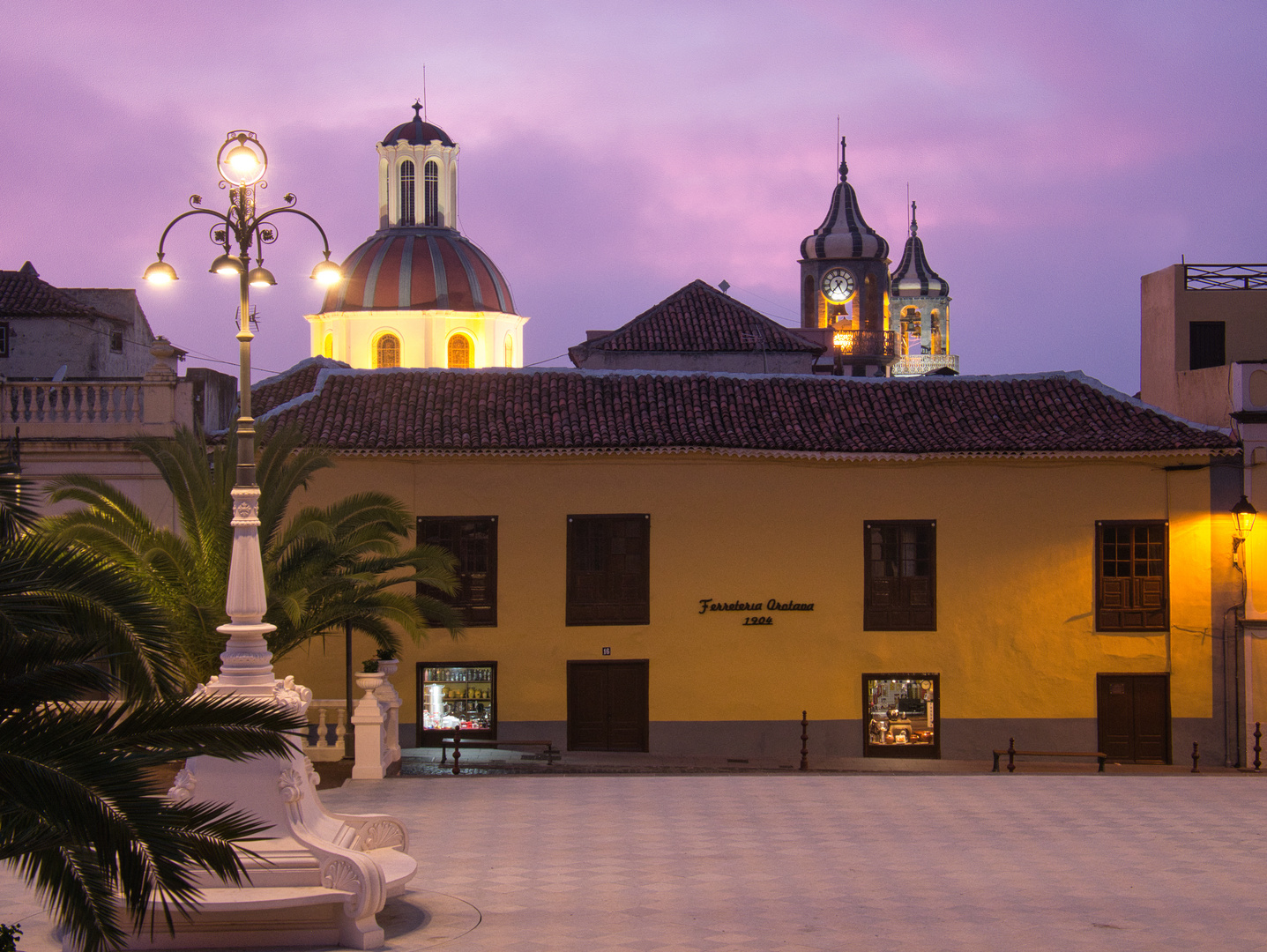 Abendstimmung in La Orotava, Teneriffa