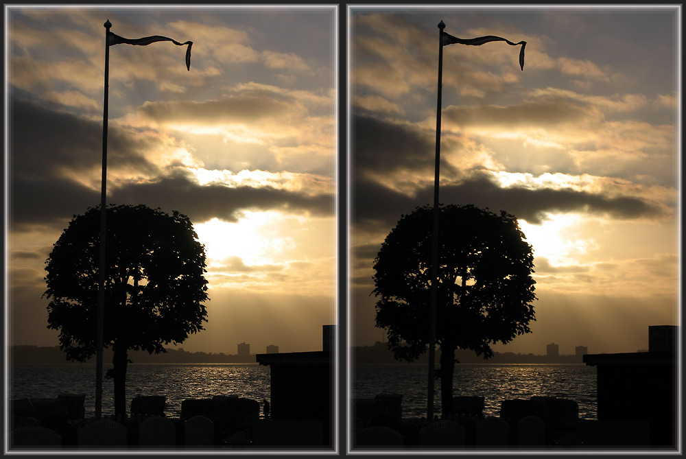 Abendstimmung in Laboe [3D]