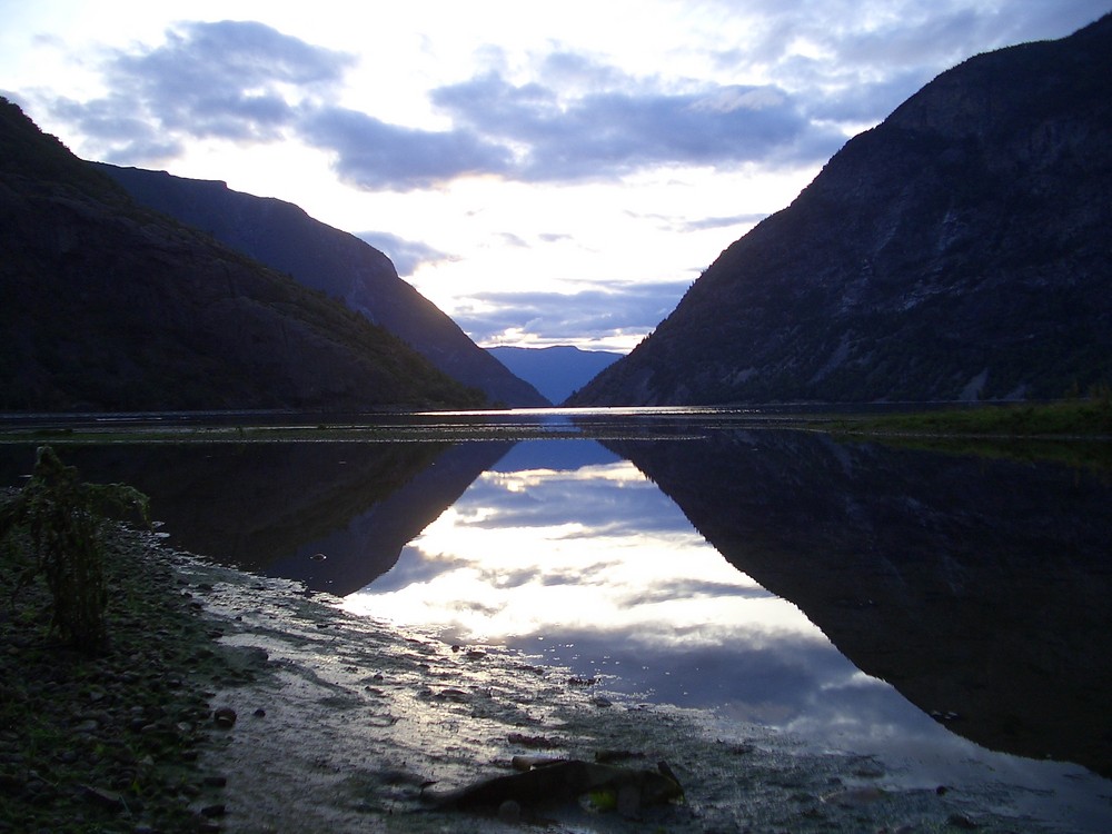 Abendstimmung in Laerdal, Norwegen