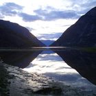 Abendstimmung in Laerdal, Norwegen