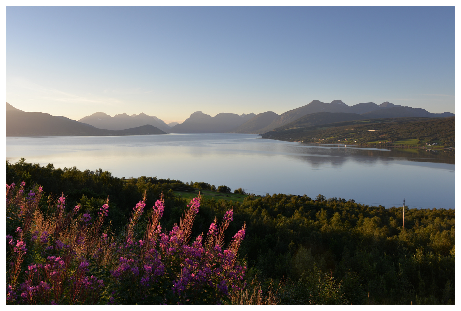 Abendstimmung in Lappland.