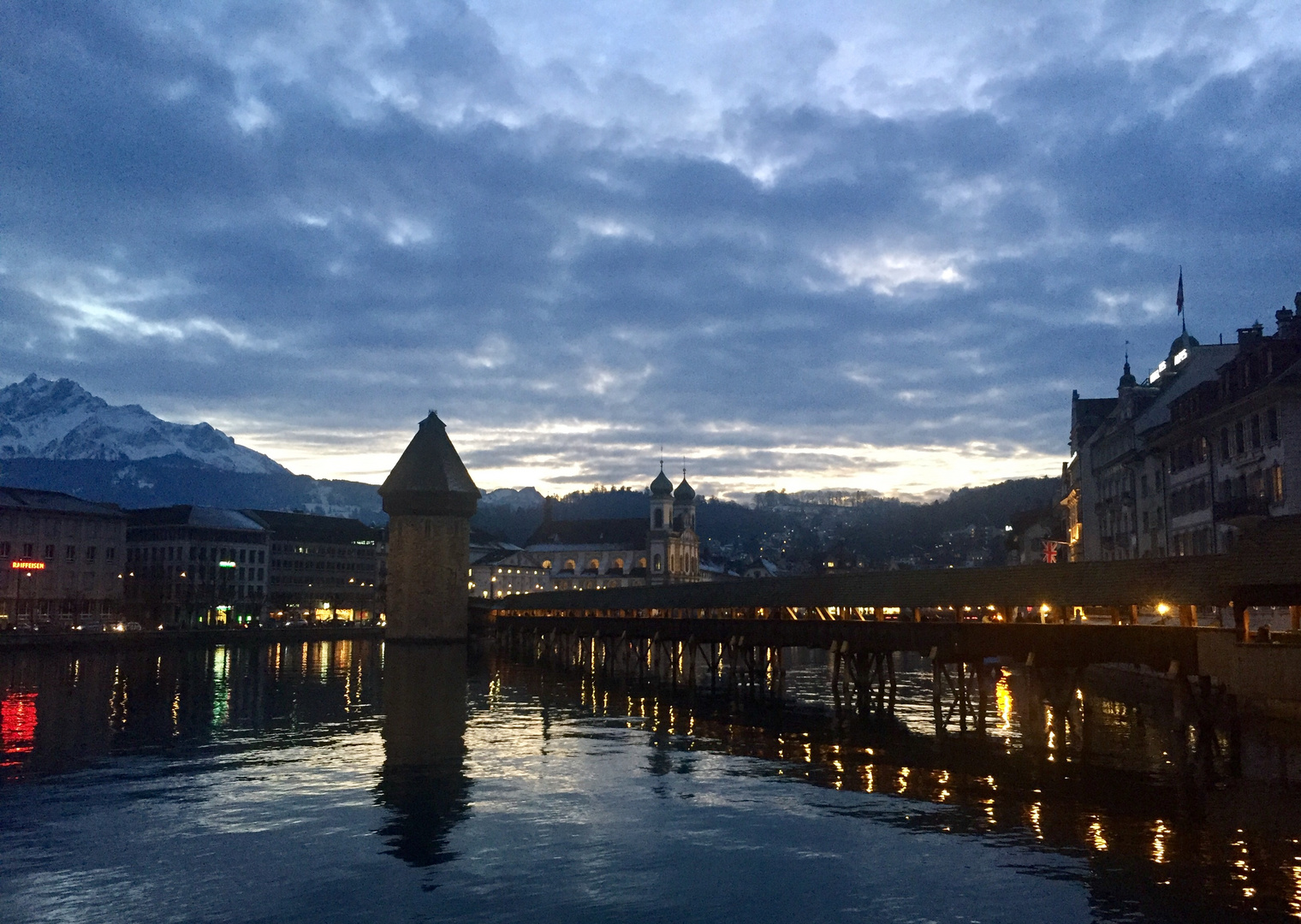 Abendstimmung in Luzern ...