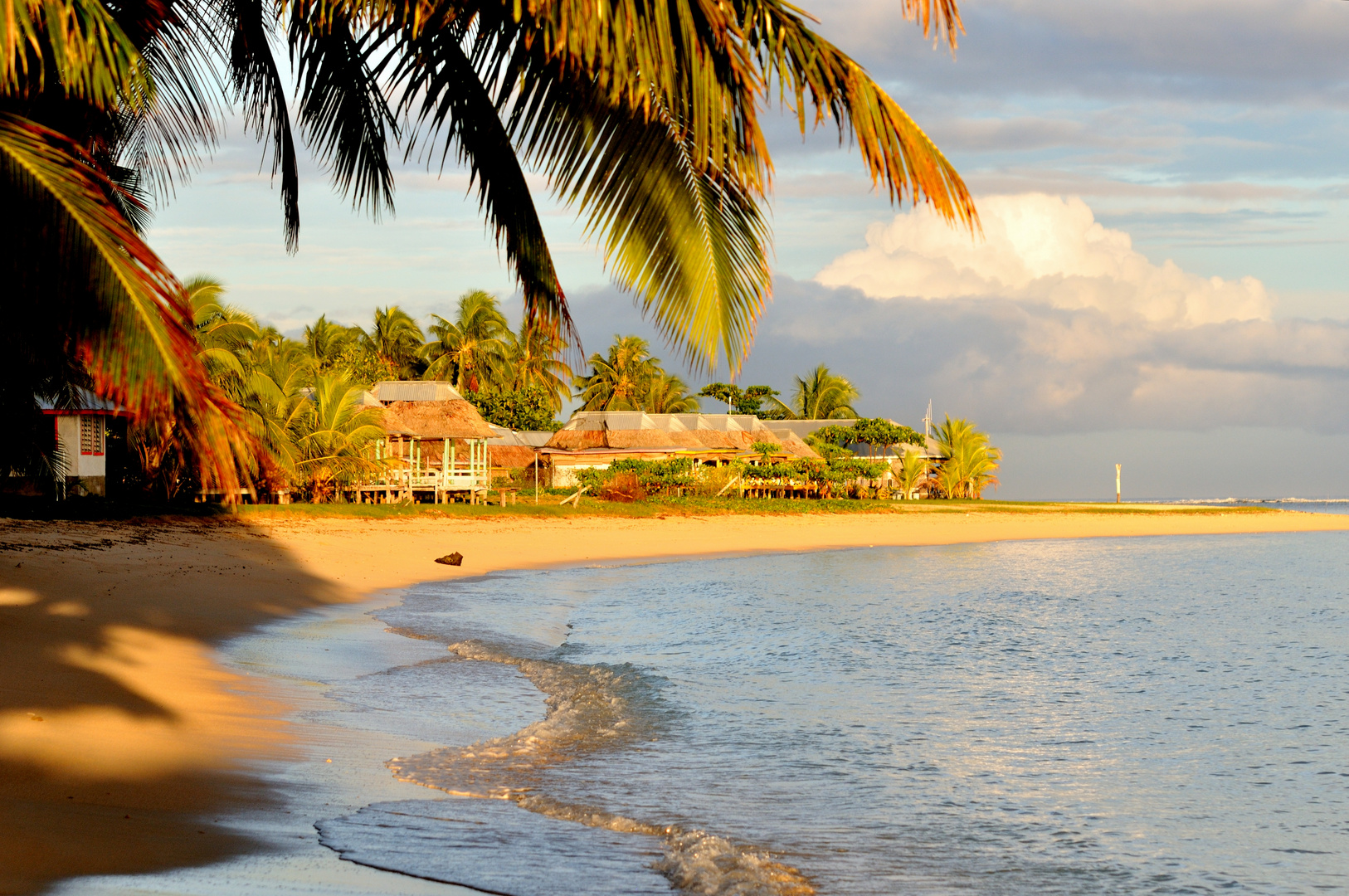 Abendstimmung in Manase (Savaii/Samoa)