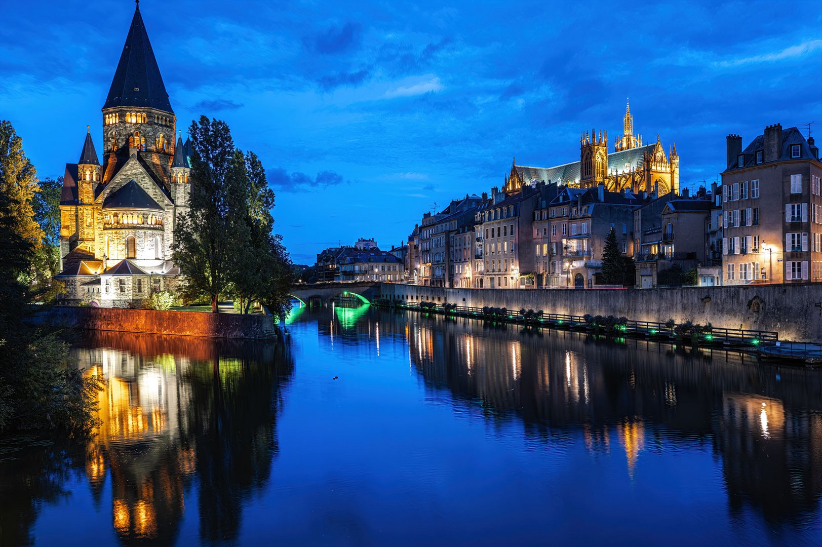 Abendstimmung in Metz - France