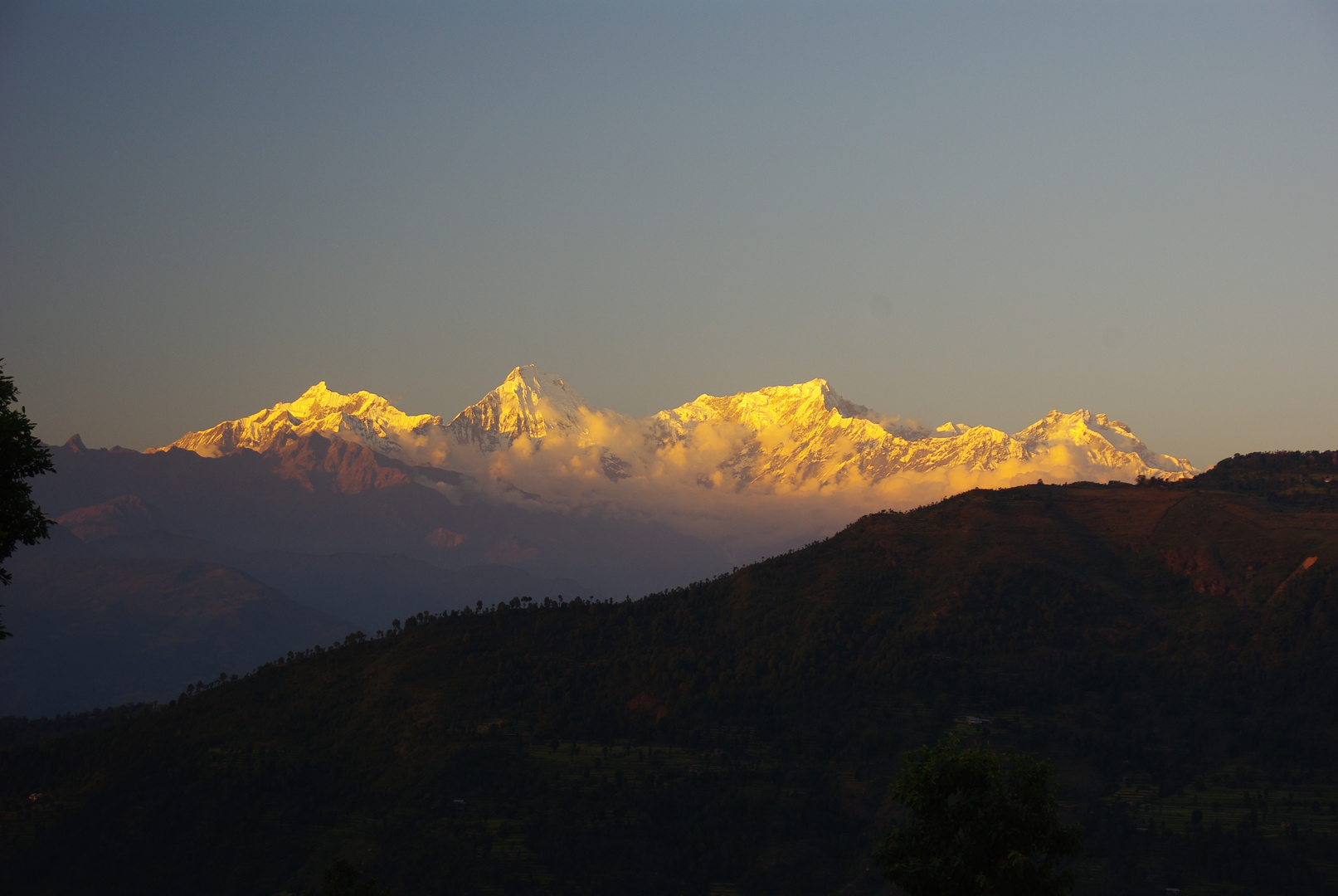 Abendstimmung in Nepal