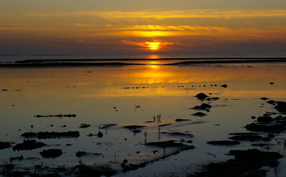 Abendstimmung in Norddeich am Wattenmeer