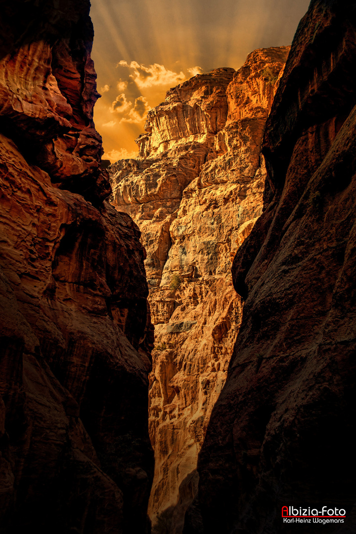 Abendstimmung in Petra (Jordanien)