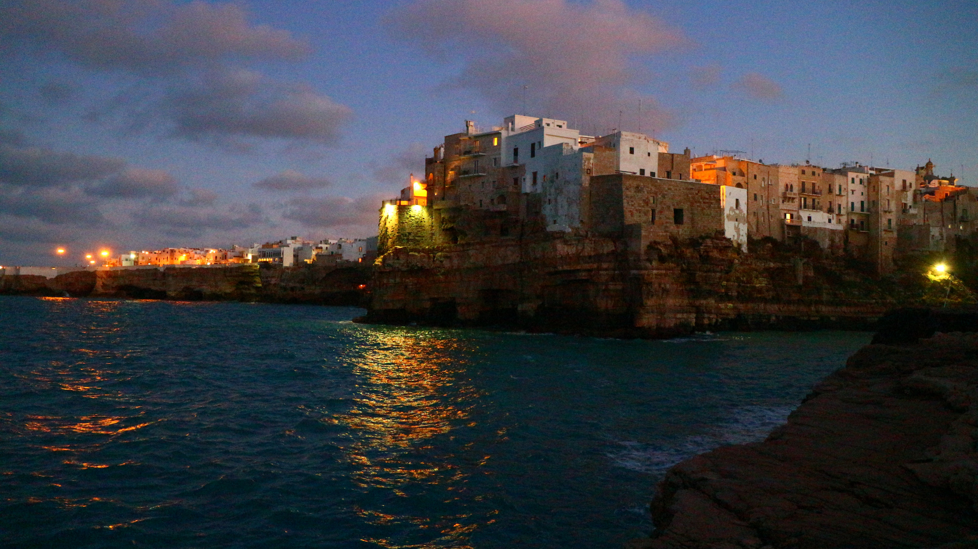 Abendstimmung in Polignano