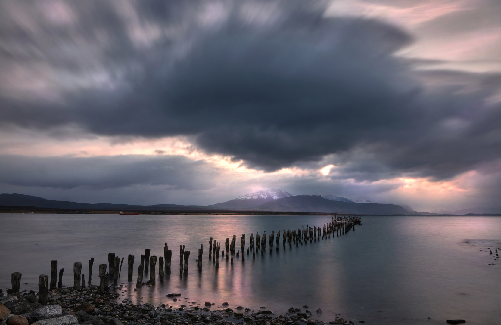 Abendstimmung in Puerto Natales