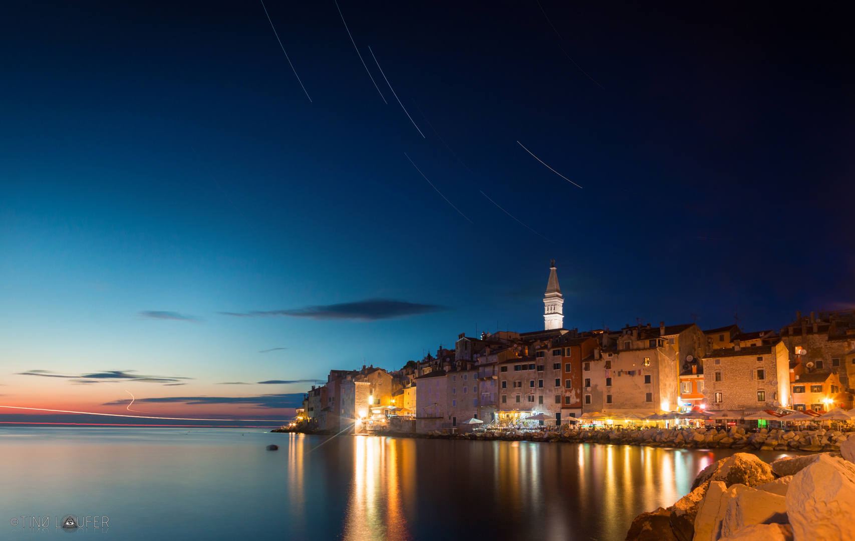 Abendstimmung in Rovinj, Kroatien