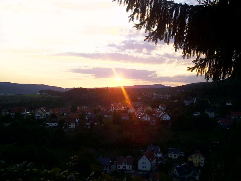 Abendstimmung in Suhl-Goldlauter