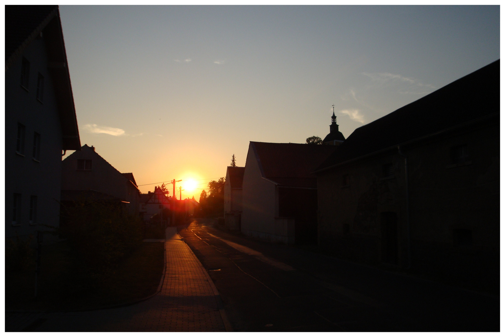 Abendstimmung in Tautenhain (Sachsen)