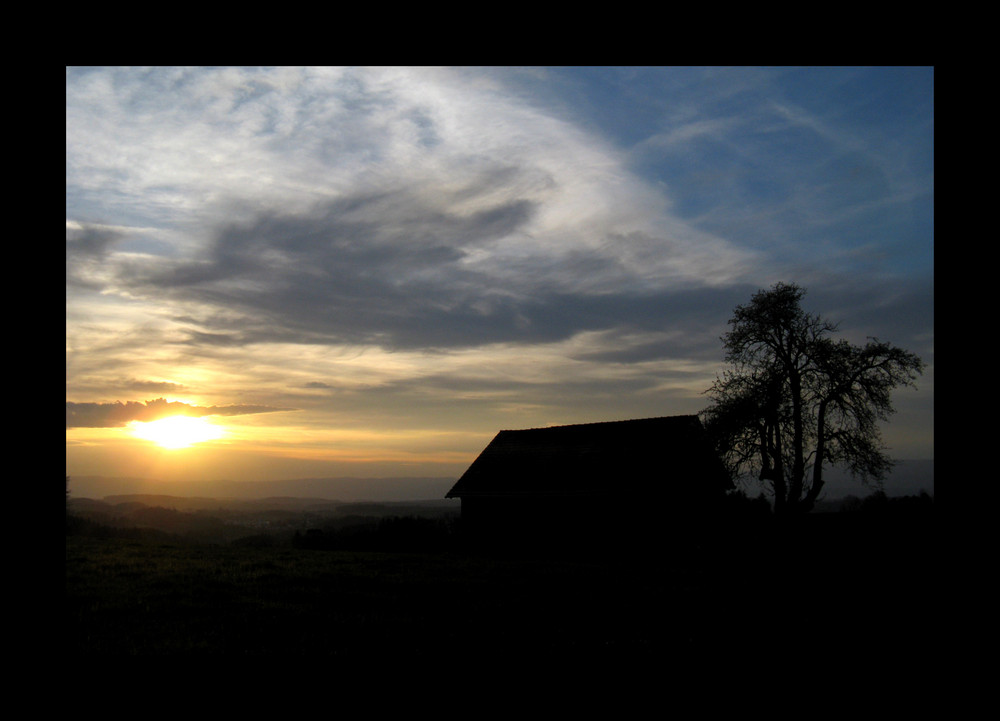 Abendstimmung in Ueberstorf