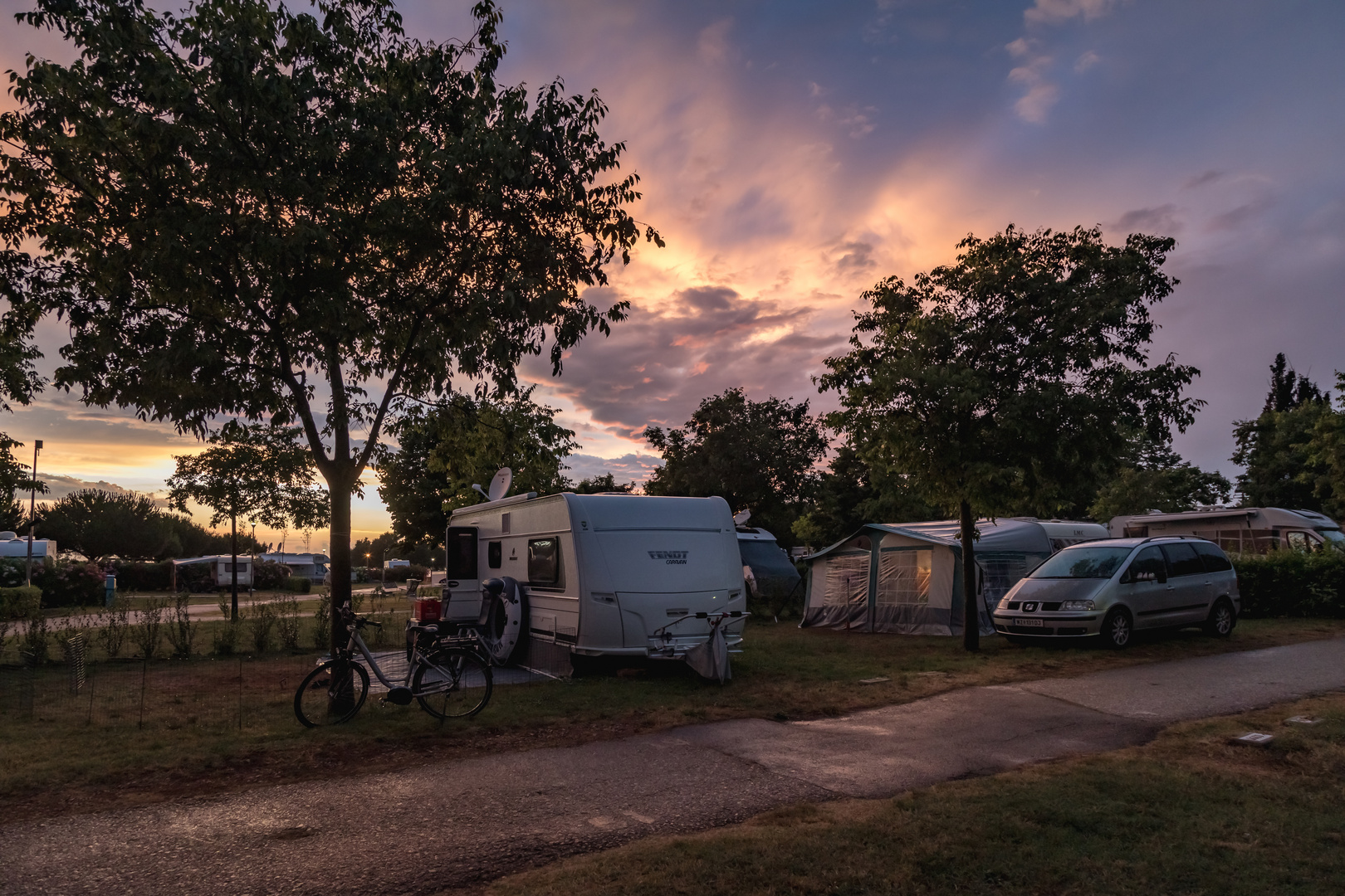 Abendstimmung in Umag Kroatien