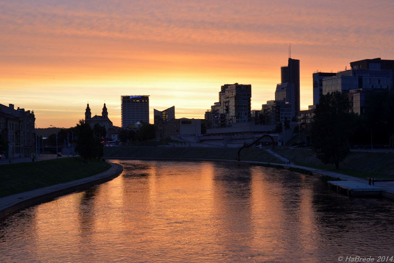 Abendstimmung in Vilnius